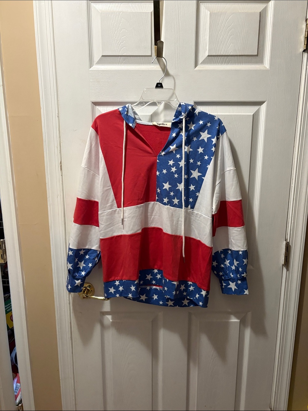 Haptics America flag French Terry hoodie sweatshirt
